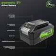 thumbnail image 2 of Greenworks 24V (2) 4.0Ah Battery and Dual Port Charger Combo Kit, 2 of 5