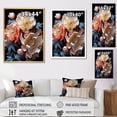thumbnail image 4 of Designart "Peonies Bursting With Color IV" Peonies Floater Framed Wall Art Living Room, 4 of 5