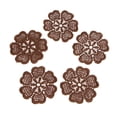 thumbnail image 2 of 5 piezas de s de costura con apliques de flores bordadas para manualidades DIY Jeans marrón Hugo Remiendo de la flor bordada, 2 of 7