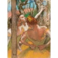 thumbnail image 2 of Degas, Edgar 25x32 Gold Ornate Wood Framed with Double Matting Museum Art Print Titled - Dancers, 2 of 4
