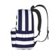 thumbnail image 3 of Disketp Navy Blue And White Stripes Mochila Escolar de Gran Capacidad y Peso Ligero, Mochila de Viaje Ideal para Escuela, Trabajo y Uso Diario, Cómoda y con Estilo, 3 of 8