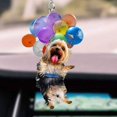 thumbnail image 4 of Cute Dog Car Hanging Ornament With Colorful Balloon Hanging Ornament Decor W5Q0, 4 of 8