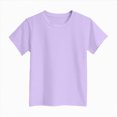 thumbnail image 6 of TOWED22 Girl's Graphic Tees Crew Neck Short Sleeve Cute Summer Tops T Shirts(Light Purple,9-10 Y), 6 of 6