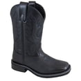 thumbnail image 1 of Bota de vaquero para niños Outlaw de cuero negro para niños - Talla EE. UU.: 10 Smoky Mountain Boots 3756C-10R, 1 of 1