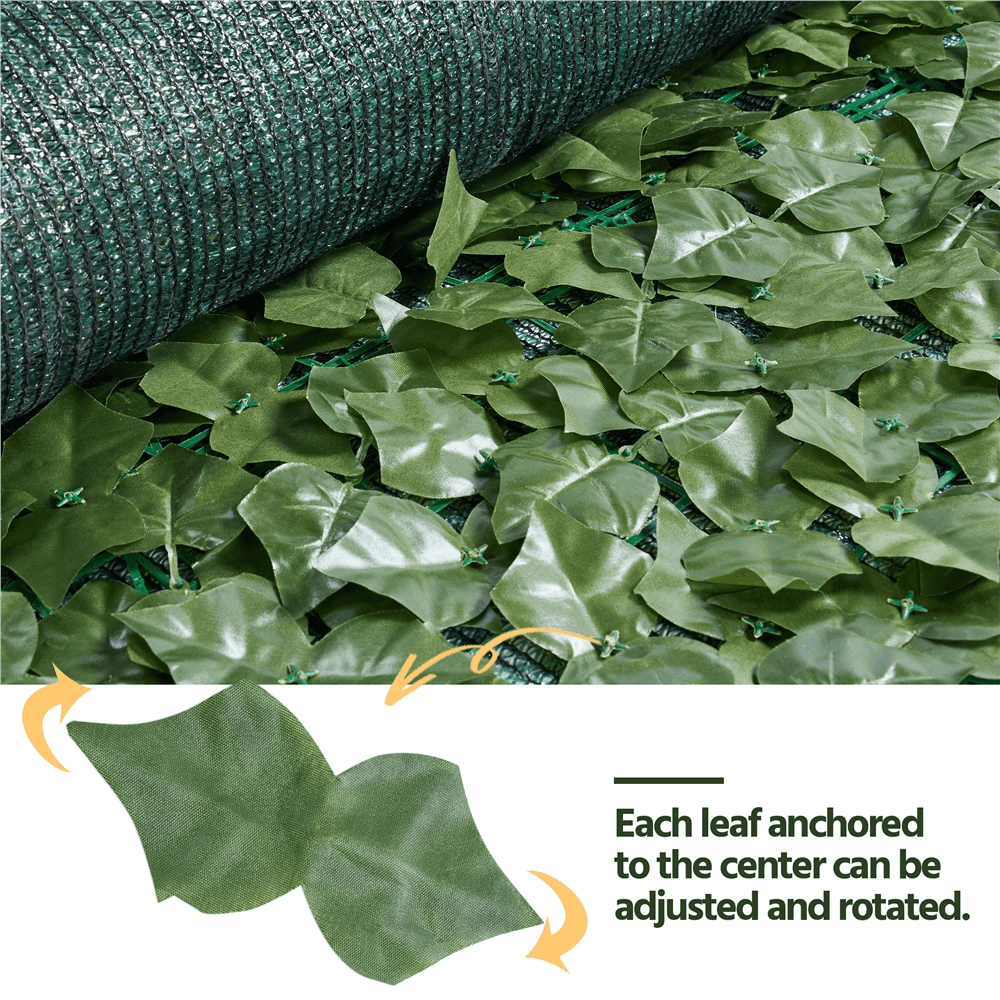 Renwick 1*3M Artificial Faux Ivy Decorative Privacy Fence, Green
