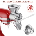 thumbnail image 5 of GVODE All-Metal Grain Mill Attachment for KitchenAid Stand Mixers, 9-Level Adjustable Flour Grinder Mill, 5 of 8