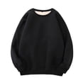 thumbnail image 3 of Chaqueta de jersey gruesa de terciopelo Plus, sudadera para el trabajo en invierno negro S, 3 of 6