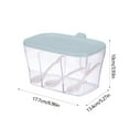 Plastic Condiment Pot Seasoning Box, Storage Container Condiment Jars