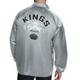 thumbnail image 2 of Men's Starter  Gray Los Angeles Kings Retro Logo Raglan Coaches Full-Snap Jacket, 2 of 2