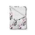 thumbnail image 2 of Paisley Soft Flannel Fleece Throw Blanket, Design with Flowers Leaves and Abstract Ivy Plant Patterned Artwork, Cozy Plush for Indoor and Outdoor Use, 60" x 80", Pink Grey and Black, by Ambesonne, 2 of 6