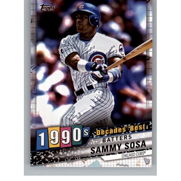 Collectible 2020 Topps Decades Best #DB-53 Sammy Sosa Chicago Cubs MLB Baseball Trading Card