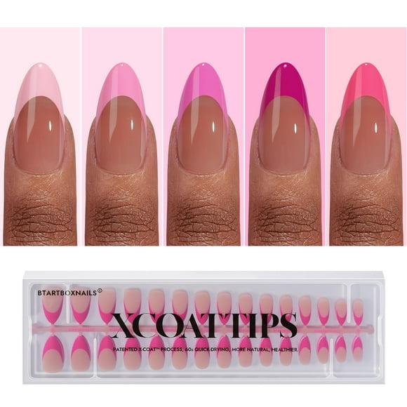 Press On Nails BtartBoxNails XCOATTIPS Pink French Tip