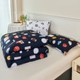 thumbnail image 6 of URBONUR Sports Kids Comforter Sets Twin Basketball Baseball Bedding Set for Boys 3Pcs Football Bed Sets Soft Microfiber Bedding Comforter Sets, 6 of 7