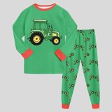 Extended Tractor 4-5Years Child Boys Tractor Graphic Long Sleeve Pajama Set,2-Piece ...