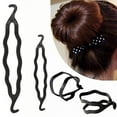 thumbnail image 3 of Swadeshi Desire Hair Accessories Bun Maker and Twist Turn And Tie Bun Maker Juda Maker For Women/Girls (Black) Pack-03, 3 of 4