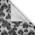 thumbnail image 6 of Ambesonne Romantic Grommet Curtain, Gothic Hearts Tattoo, 50" x 54", Pale Grey Black, 6 of 6