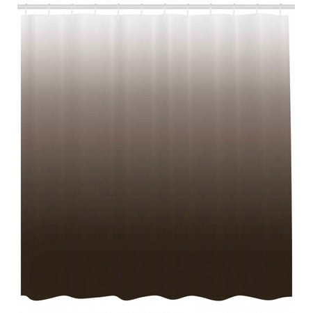 Ombre Shower Curtain Chocolate And Cream Inspired Digital Colors