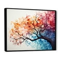 thumbnail image 2 of Designart "Vivid Maple Artistic Interpretation I" Tree Maple Floater Framed Canvas Wall Art, 2 of 5