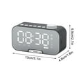 thumbnail image 3 of Skegnu Digital Alarm Clock Smart Bluetooth Speaker Elderly Clock Speaker Mirror Audio Alarm Clock Audio Gift Alarm Clock for Heavy Sleepers, 3 of 9