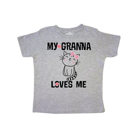

Inktastic Granna Loves Me Girl Kitty Gift Toddler Toddler Girl T-Shirt