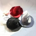 thumbnail image 3 of Modern Halloween Witch Hat Woolen Women Lady Made From Fashionable Sheep Wool Halloween Party hat New Dark Gray, 3 of 6