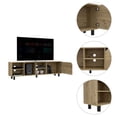 thumbnail image 2 of FM FURNITURE Native Engineered Wood TV Stand For Living Room in Light Oak, 2 of 6