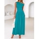 thumbnail image 3 of Vestido largo ZESICA Summer 2025 con un solo hombro, verde azulado para mujer, 3 of 6