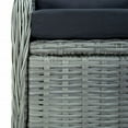 thumbnail image 5 of vidaXL 7 Piece Garden Dining Set Light Grey Poly Rattan, 5 of 5