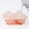 thumbnail image 4 of Vikakiooze Silicone Ice Cube Tray Whiskey Ice Ball Mould Ice Tray Silicone Spherical Ice With Lid, Peach Ice Ball Silicone Mould Diy Ice Cream Ice Cream Silicone Mould With Scale Leakproof, 4 of 5