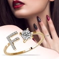 thumbnail image 2 of Rinsvye Fashionable And Opening 26 Letters With Ring Ladies Thin Rings For Women Ri, 2 of 4