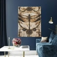 thumbnail image 5 of Xecao Vintage Dragonfly Artwork for Ready-to-Hang Canvas Art 12x16 Inches - Waterproof HD Print Solid Wood Frame for Gifting,Vertical, 5 of 8