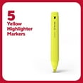 thumbnail image 2 of Staples TRU RED Tank Style Chisel Tip Highlighter Yellow Ink 5/Pack TR54577, 2 of 9