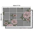 thumbnail image 6 of Pioneer Flower Floral Print Pattern Summer Placemats Table Placemats Set Of 4-Linen Kitchen Washable Placemats Table Mats 12x18 Inch Non-Slip Heat Resistant, 6 of 6