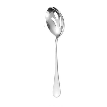 

Stainless Steel Restaurant Fork Tableware Cookware Gadgets Soup Ladle Cooking Tools Serving Spoon Colander SILVER D