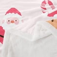 thumbnail image 3 of Christmas Fleece Throw Blanket Santa Claus Sherpa Blanket for Kids Women Plush Fuzzy Cute Gingerbread Man Throw 50"x60" Snowflake for Bed Couch Chair Living Room Bedroom Decor, 3 of 8