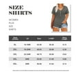 thumbnail image 3 of CASSIE LIZ Plus Size Tops 3X Summer Womens Shirts Gray V Neck Fashion Short Sleeve Tee Loose Fit Tunics Spring Blouses Casual Pullover 3XL 22W 24W, 3 of 5