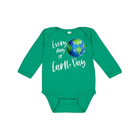 

Inktastic Every Day is Earth Day Gift Baby Boy or Baby Girl Long Sleeve Bodysuit