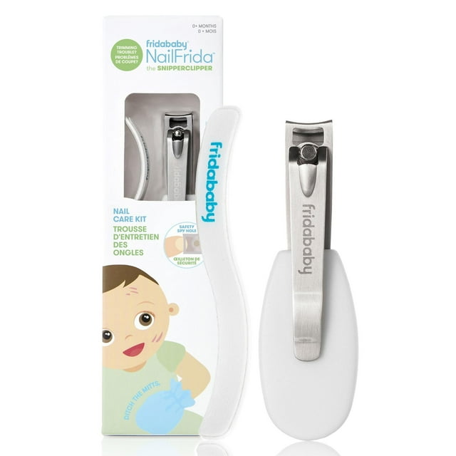 Frida Baby - NailFrida the SnipperClipper Set - Baby Infant Toddler, Essential Nail Clipper & Nail File Kit Baby Nail Clippers & Nail Filer, Baby Essential Nail Kit for Newborns and Up Safety Spyhole