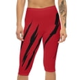 thumbnail image 3 of Effete Feline Claw Marks Scratch Women Capri Leggings (AOP), 3 of 7