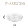 thumbnail image 3 of Ensemble d'Ustensiles de Cuisine Multifonctionnel Support de Rangement Rotatif Bouteille d'Assaisonnement de Cuisine Support de Rangement pour Fruits et Cosmétiques Plateau de Rangement Simple Couche Collection Complète, 9.3 Pouces, 3 of 4