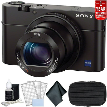 Sony Cyber-Shot III 20.1 MP Premium Compact Digital Camera w/1-inch sensor and 24-70mm F1.8-2.8 ZEISS zoom lens Bundle (Intl