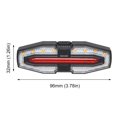 thumbnail image 2 of Luz trasera de bicicleta recargable con señales de giro Advertencia de luces de bicicleta de bicicleta inalámbrica Control remoto Luz de retroceso para ciclismo de seguridad, 2 of 9