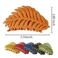 thumbnail image 4 of Visland Matte Hair Claw Clip, Plastic Leaf Shape Matte Solid color Smooth Nonslip Hair Clamp for Women/Girls Thinner Hair Styling (8 Colors Available), 4 of 8