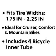 Concord Replacement Bicycle Inner Tube, 26, 4 Pack, Schrader Valve