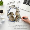 thumbnail image 5 of FMSHPON Easter Bunny Couple Clipboard Hardboard Wood Nursing Clip Board and Pull for Standard A4 Letter 13x9 inches, 5 of 8
