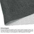 thumbnail image 4 of Dark Gray Speaker Grill Cloth 20"x58" Stereo Box Fabric Dustproof Mesh, 4 of 5