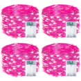 thumbnail image 1 of Fairy Lights EXF 50 LED, color rosa, funciona con pilas de 16 pies, paquete de 4, 1 of 6