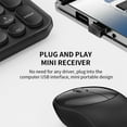 thumbnail image 4 of Keyboard Mouse Set Wireless Computer PC Office Mute Gaming Mice Keyboard with  Keycaps, 4 of 10