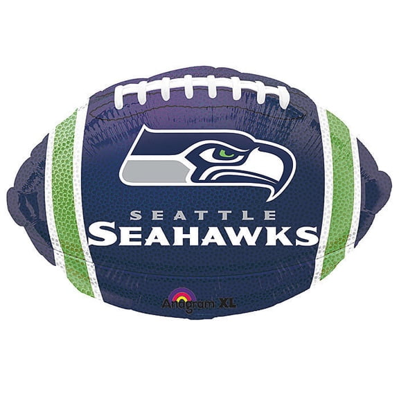 Anagram Seattle Seahawks 21" Football Shape Mylar Foil Balloon