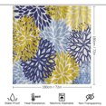 thumbnail image 2 of 4 Pcs Shower Curtain Set Spring Floral Flowers Abstract Plant Aster Leaf Nature with Non-Slip Rugs Toilet Lid Cover and Bath Mat, 2 of 7